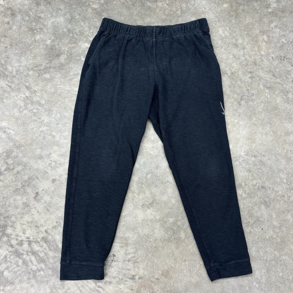 Nike Dri Fit Sweatpants Mens XL Black Logo Stretch Joggers Cotton Polyester